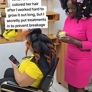 Because why she want to bleach her hair as soon as it has a little length? 

Casually saying it's ju