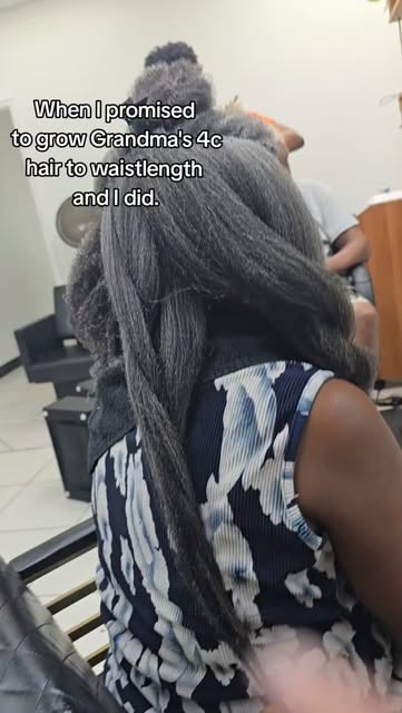 I SAID I WAS GOING TO GET HER TO WAIST LENGTH… AND WE DID! 

Years ago, when she first started comin