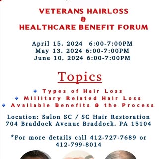 If you know a veteran suffering from hair loss. Share this flyer❤️💙

I am an APPROVED Vendor with t