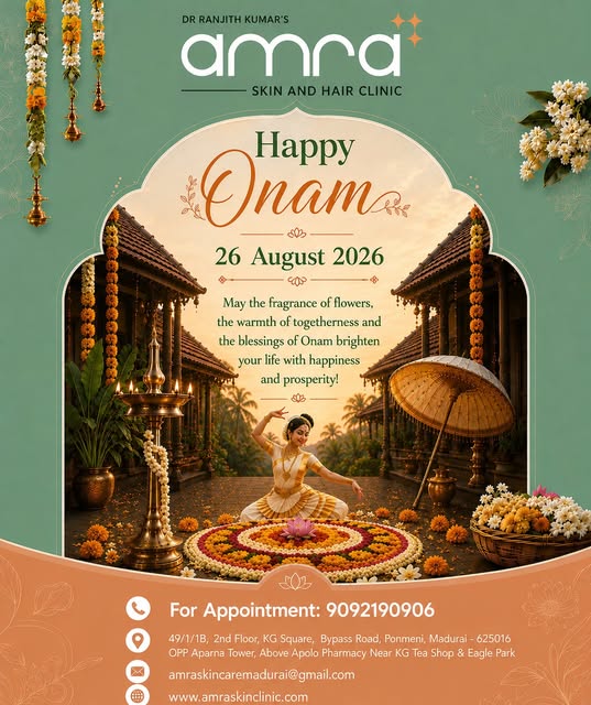 Happy Onam! 
26 Aug 2026

May this beautiful festival of Onam bring happiness, prosperity, good heal