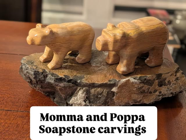 Soapstone Creations!!

Bear soapstone carvings are alot of work but creating art from a peice of sto
