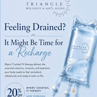 Feeling drained, run-down, or like your energy needs a reset? 💧

It might be time for a recharge!

