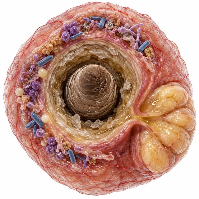 Inside a hair follicle

A hair follicle is a tiny, living organ extending down into the skin. The ha