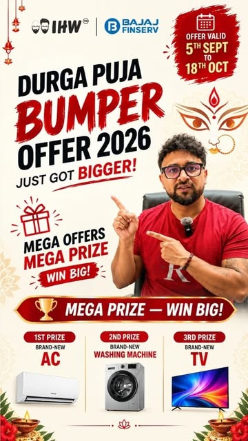 🔥 DURGA PUJA 2026 JUST GOT BIGGER! 🪔🎁
Indian Hair World’s Bumper Durga Puja Offer is HERE — and t