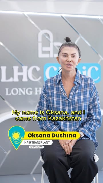 Oksana came from Kazakhstan to Istanbul and chose Long Hair Center for an eyebrow and hairline resto