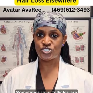 Trichologist Coach Resha's Avatar, AvaRee: It's Not Just Your Scalp... Hair Loss Elsewhere
