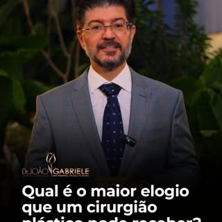 Nesse vídeo o Dr. João explica sobre qual é o maior eologio que um cirurgião pode receber.

📞 (14) 
