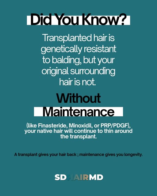 A hair transplant can restore your hair—but protecting the hair you already have matters just as muc