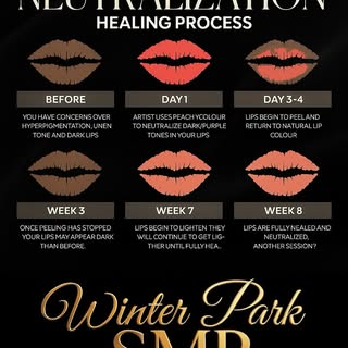 💋 Lip Neutralization Healing Process 💋
Transforming hyperpigmented or uneven-toned lips into soft,