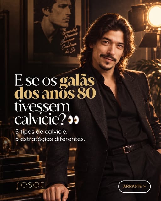 Se os galãs dos anos 80 aparecessem hoje no consultório… 👀😂

Será que eu aprovaria o cabelo deles?
