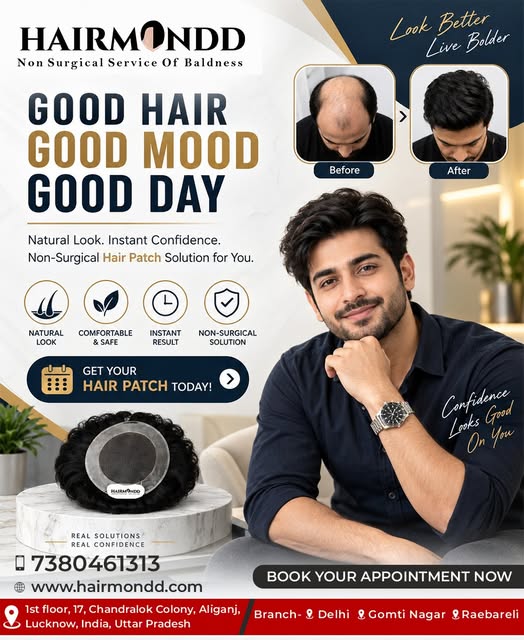 Good hair means good mood and a great day! 

Reclaim your confidence instantly with Hairmondd's prem