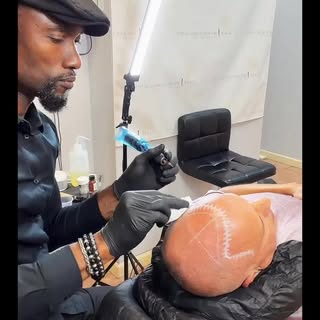 New client. Fresh foundation. Natural results in progress at Scalp 1 Micropigmentation. Stay tuned f
