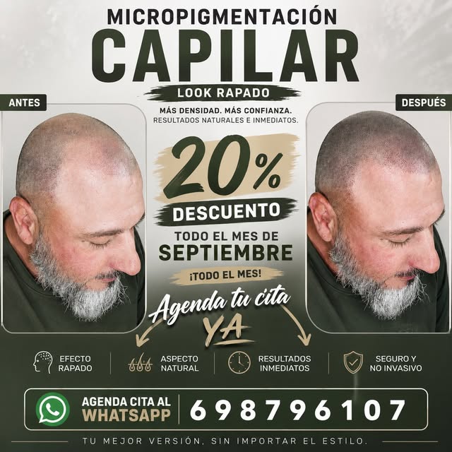 Sueñas con recuperar el look de un cabello rapado, definido y natural? 🔥

La micropigmentación capi