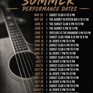 Summer schedule! Hope to see you all out there this summer at The Sunset Club at Tappen Beach Al Den