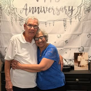 This is what 70 years of marital bliss looks like! Happy Anniversary Mom and Pop! We love you!❤️