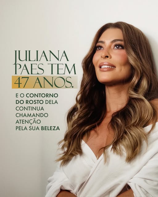 Quando olhamos para mulheres como Juliana Paes, o que chama atenção não é um rosto sem sinais do tem