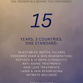 Welcome. 🤍

15 years. Cairo, Riyadh, Dubai. And now — right here.

I’m Dr. Maha Abouzeid, Dermatolo