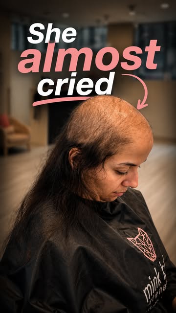 This one means a lot to us. She's been living with trichotillomania and hadn't felt like herself in 