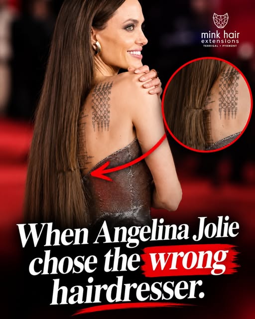 Even someone with Angelina Jolie's resources can end up with a visible line if the person doing the 