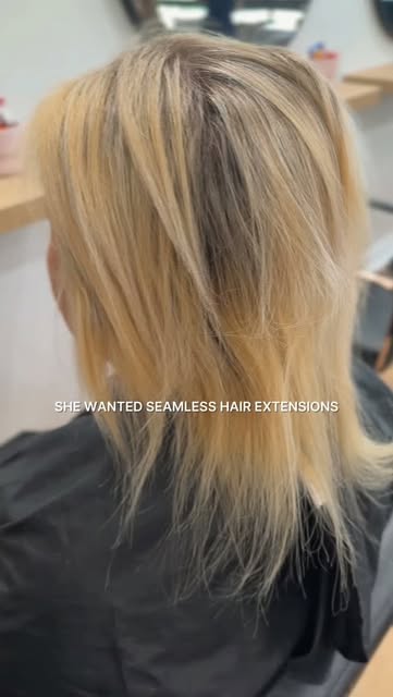 Seamless blend, zero shortcuts. Before and after on a client who trusted us to take her hair from th