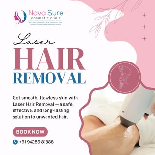 Say goodbye to unwanted hair and hello to silky-smooth skin! ✨

 Experience safe, effective, and lon