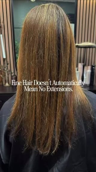 This is why I keep saying fine hair does not automatically mean you cannot have extensions.

She alr