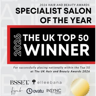 We are over the moon to announce that we made top 50 in the UK for Specialist Salon of the year at t