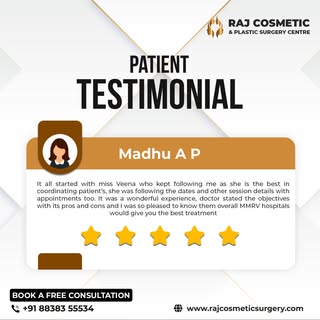 PATIENT TESTIMONIAL 😊

Thank you Madhu A P for your kind feedback.
We are immensely grateful to be 
