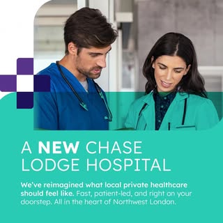 Welcome to the NEW Chase Lodge Hospital 

We’ve reimagined local private healthcare to be:
✔️ Fast
✔