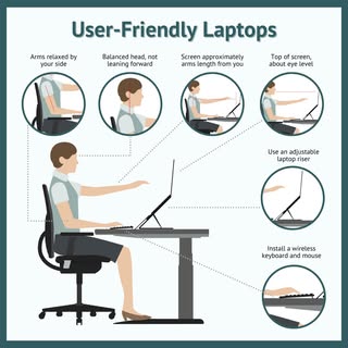 Your workstation setup matters more than you think. 💻

Poor desk posture and screen positioning can