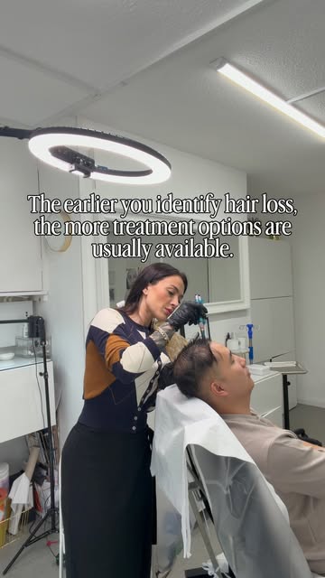 The earlier you identify hair loss, the more treatment options are usually available.

#hairloss #No