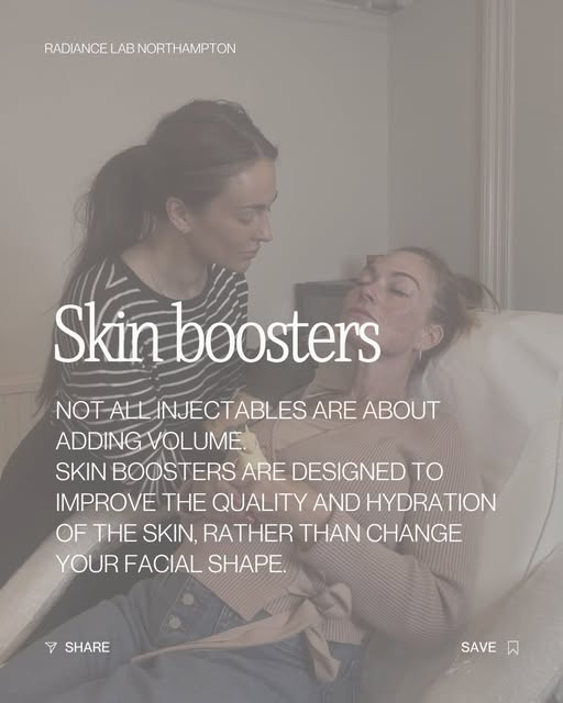 Not all injectables are about adding volume.

Skin boosters are designed to improve the quality and 