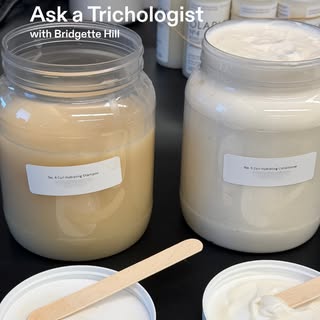 In the lab with @olaplex and @thescalptherapist 

Trichologist Bridgette Hill visited the lab to see