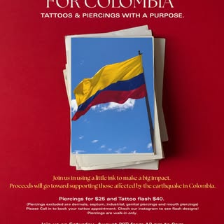 Join us supporting Colombia in this difficult times @xtremitiestattooandpiercing #colombia🇨🇴 #colo
