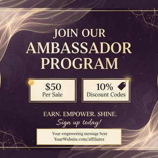 Hey friends! 🎉

Exciting news - my business Integrity Wigs just launched an Ambassador Program and 
