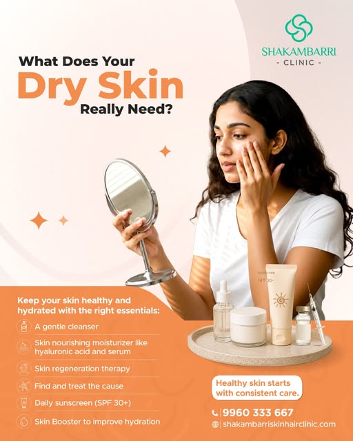 Dry skin needs more than just a quick layer of moisturizer. 

If your skin feels tight, rough, flaky