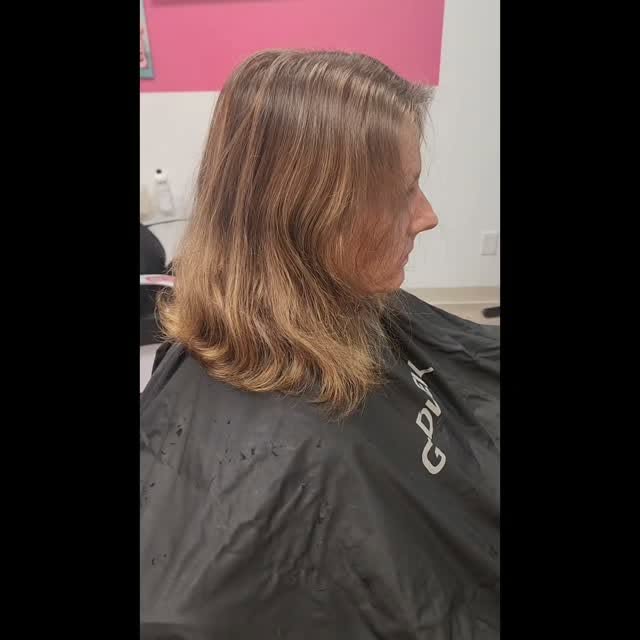 Fall hair is starting. I took her from blonde to dark either auburn lowlights. #minnesota #hair #fal