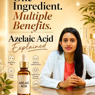 ✨One ingredient. Multiple benefits. 

✨Azelaic acid can help with:

✔️ Acne
✔️ Post-acne marks & pig
