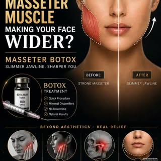✨ Your face isn't getting fatter… your jaw muscle might be!

Do you feel your face looks too broad, 