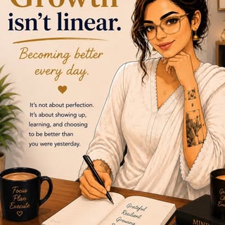 Growth isn’t linear. And that’s exactly what makes it meaningful. 🤍

For a long time, I thought suc