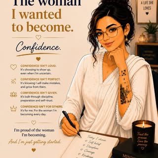The woman I wanted to become. 🤍

There was a time when I thought confidence was something people we