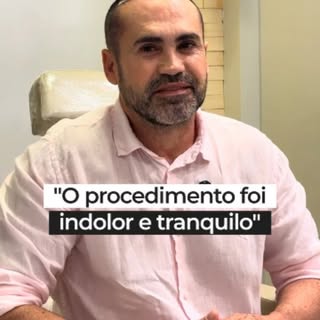 Hoje trouxe o depoimento de um paciente que confiou no processo do início ao fim. 

Como muitos que 