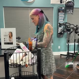 Our star! #brightonmihair #michiganhair #hairstylist #livingstoncounty