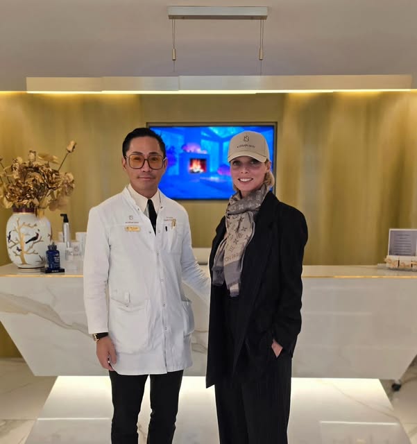 What an immense honnor to welcome @sylvietellier at @koreanskin.ch