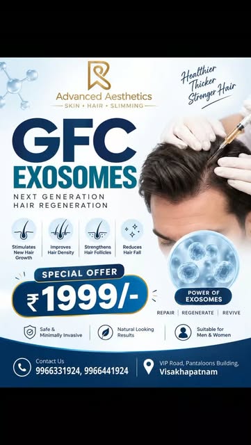 Stronger Hair Starts at the Roots! ✨

Experience GFC + EXOSOMES, an advanced hair-regeneration treat