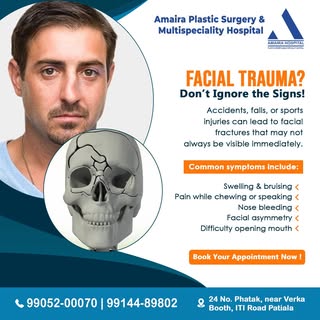 🚨 Facial Trauma? Don’t Ignore the Signs!

Accidents, falls, or sports injuries can cause hidden fac