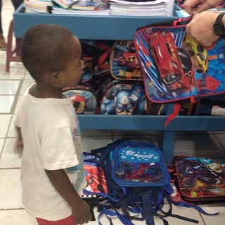 What a great day of giving back. It totally made my day to help these amazing kids get ready for sch