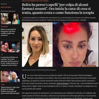 Un piacere accogliere @belenrodriguezreal nel nostro studio per il suo trattamento di cura e rigener