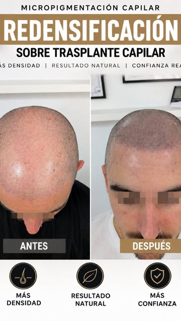 ¿Micropigmentación capilar y después dejarse crecer el pelo? Sí. 👌

En este caso trabajamos una red