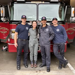 Dr. Kim had the privilege of volunteering with the Westport Fire Department to provide free skin can